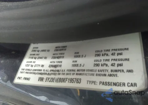 2019 Tesla Model 3 Performance/Long Range from USA, damaged, VIN 5YJ3E1EB0KF195763